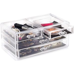 Acrylic makeup organizer